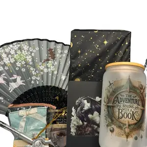 Fantasy Theme Date with a Book Box Magical Gift Set for Book Lovers Includes New Book Bookmark Stickers Pen Tea Fantasy Necklace Card Cup Scent Sachet Perfect for Reading Enthusiasts