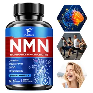 Nmn Pills Supplement For Increased Nad Levels & Healthy Aging, Support Brain & Focus, Muscle, Enhanced Energy And Vitality, 60 Capsules
