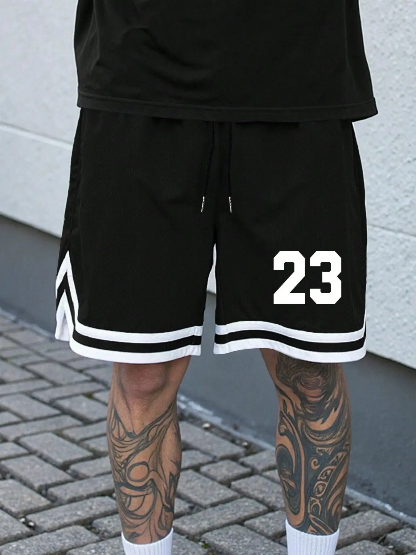Premium Men's Mesh Athletic Shorts | Breathable Athletic Bottoms Quick-Dry Basketball Shorts with Drawstring & Contrast Side Stripes, Fitness Shorts | Perfect for Hoops, Gym Workouts & Daily Streetwear | Casual Athleisure Shorts, Active Athletic Shorts