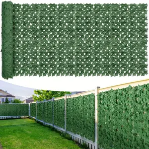 Artificial Ivy Privacy Fence Screen 40"x120" Anti-Faux Greenery Backdrop for Patio Balcony Garden Backyard Greenery Wall Decor Elegance and Versatility