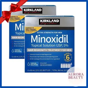 Minoxidil 5% Extra Strength for Men Hair Regrowth Solution Hair Care Dropper Comfort beard care