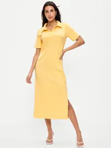 Old Navy Women's Short-Sleeve Polo Midi Dress