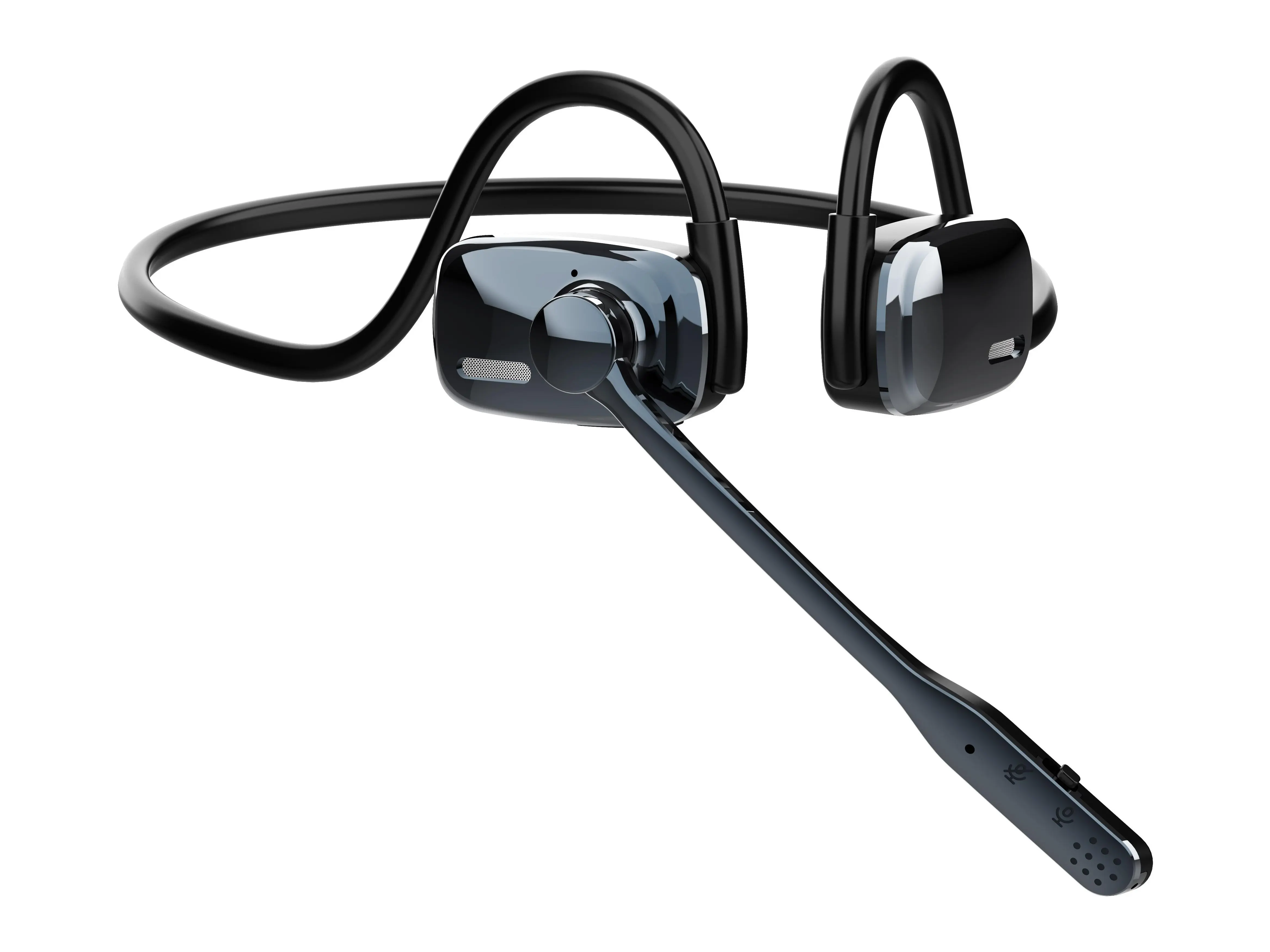 Open‑Ear Bluetooth Headset with Rotatable Boom Mic, Behind‑Neck Headband Wireless Hands‑Free Headset for Truck Drivers, Office Business Conference Calls Audio Headphone