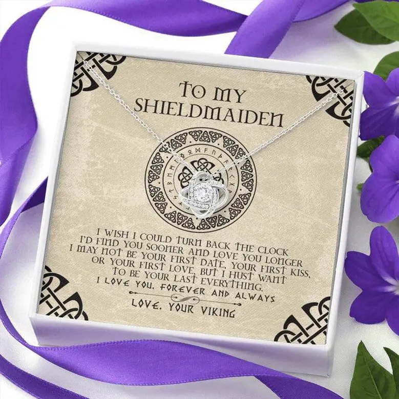 Shieldmaiden Gift, Viking Gift for Wife, Shieldmaiden Necklace, Shieldmaiden Val.a16