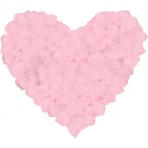 1000pcs Realistic Rose Petals, Non-Woven Fabric Material, Stacked Petals, Scattered Flowers, Wedding Decor, Home Decoration, Party Gift