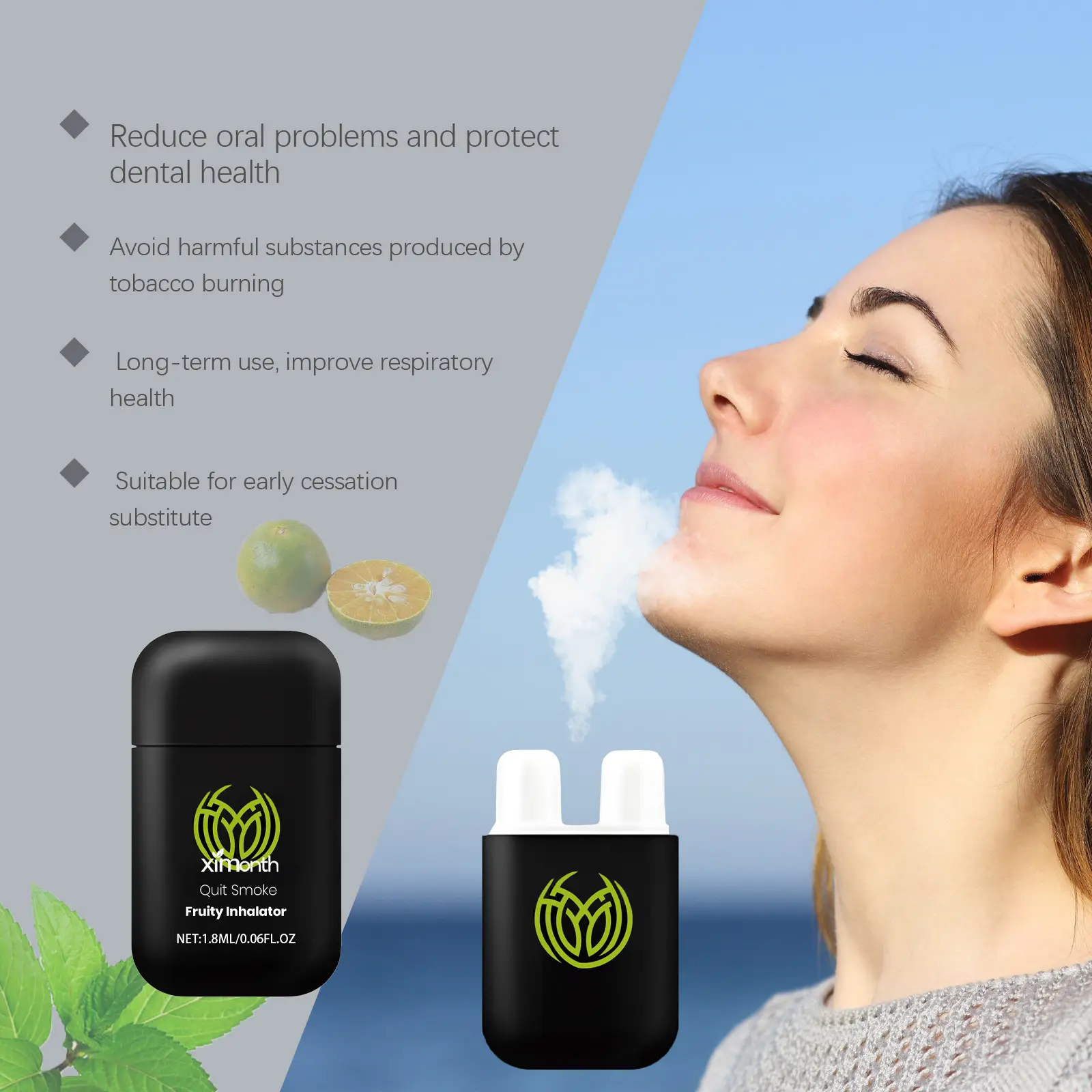 ximonth vape XIMONTH Quit Smoking Nasal Inhaler Sinusrinsebottle Nose Cleaner