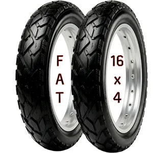16x4 Fat Tire – Heavy-Duty All-Terrain E-Bike & Fat Bike Tire | Thick Non-Foldable Wire Bead, Durable Innova Power Grip, Smooth Ride & Strong Traction