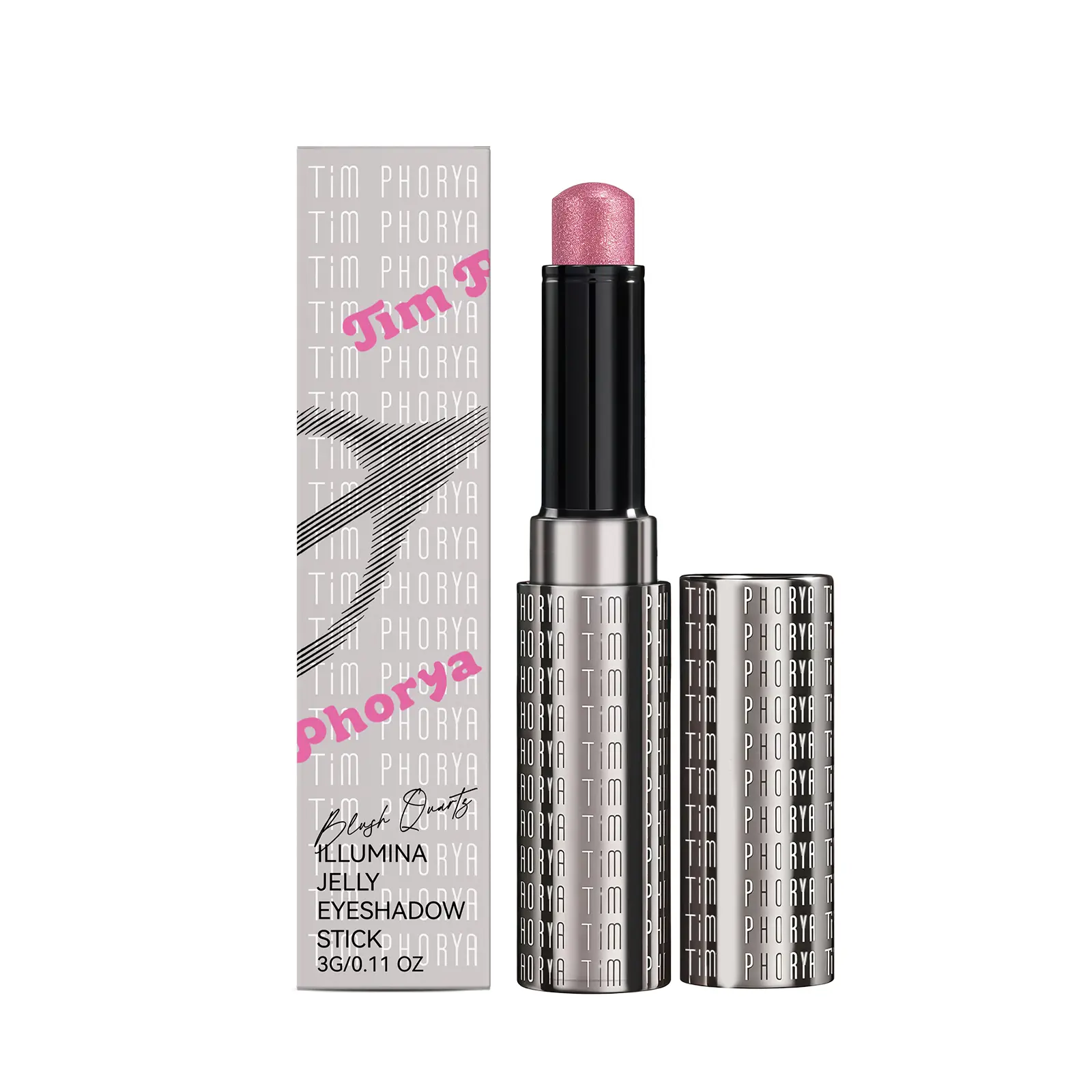Jelly Gel Eyeshadow Stick,  - Lavender Shimmer Sparkle Finish, Cream Texture With Cooling Feel, Long-Lasting Crease-Proof Smudgeproof Eye Shine, Easy Application(Pearlescent Pink)