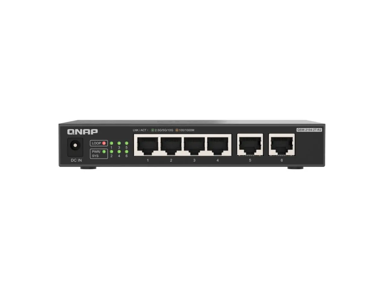 QNAP QSW-2104-2T-R2, Unmanaged gigabit switch QNAP QSW-2104-2T-R2, Unmanaged gigabit switch