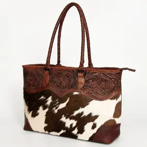 Yellowstone Western Leather Shoulder Tote Bag