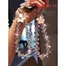 1pc Flower Crystal Pendant Phone Chain, Indie High-End Beaded Phone Strap Bracelet, Short Stylish Wrist Phone Lanyard For Outdoor Travel Shopping Anti-Lost, Phone Charm, Phone Accessory