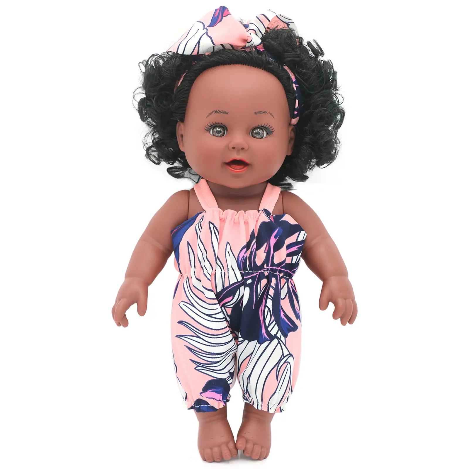 11in Realistic Reborn Doll for Black Girls - Soft Cuddly Gift, Dress-Up Doll with Posable Limbs, Soft-Touch Collectible Toy for Girls Ages 3+