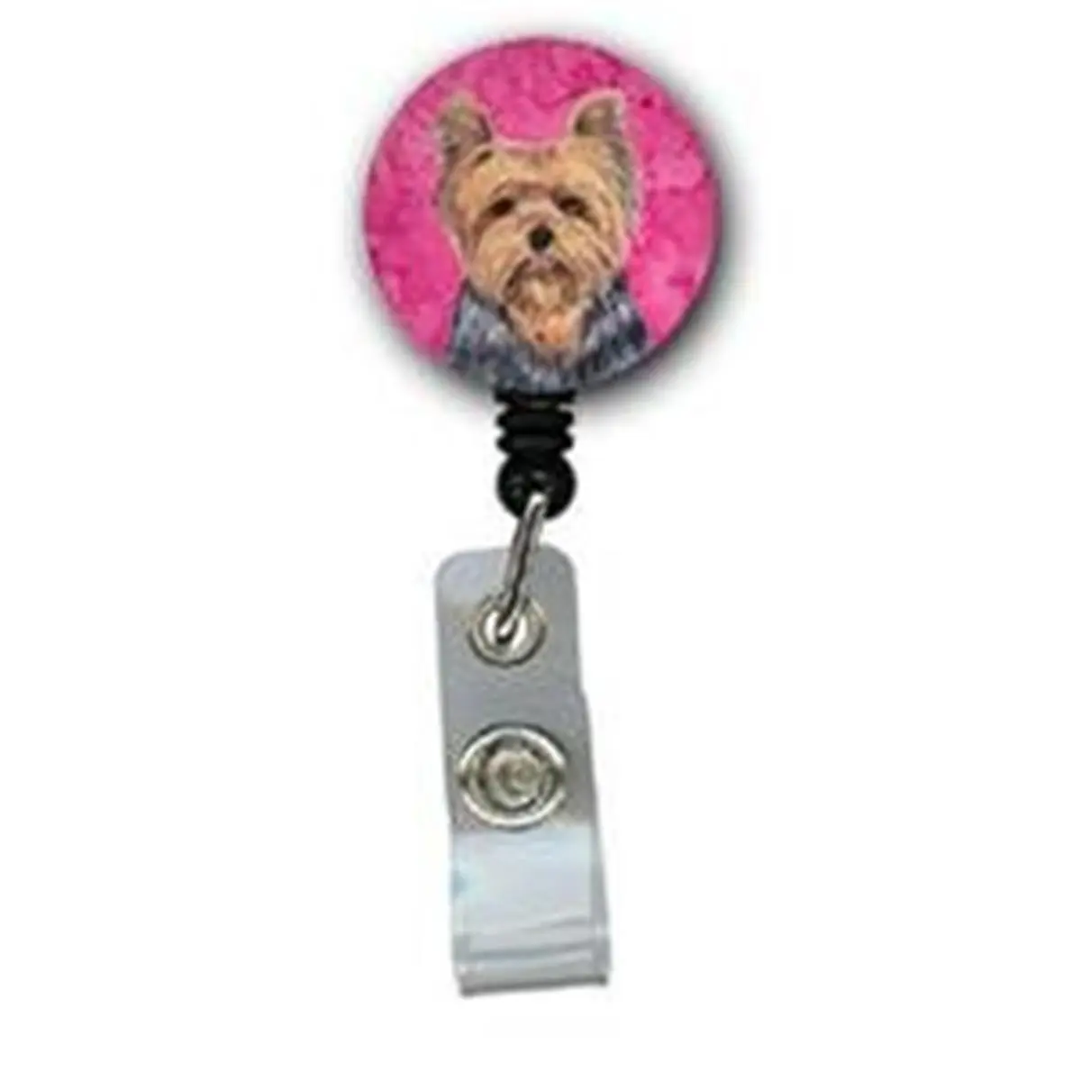 Yorkie Retractable Badge Reel Or Id Holder With Clip
