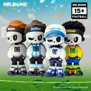 MR.BONE Football Star Limited  Box Series-Desk Decoration - 4 Unique Dolls Toy Figure Playsets 2026
