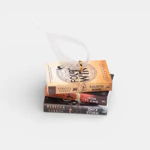 Fourth Wing Series (The Empyrean) Mini Book Stack Ornament