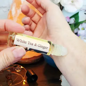 White Tea & Ginger Perfume | Roll-on Perfume Oil | Tea, Spices, Citrus & Ginger, Unisex Scent
