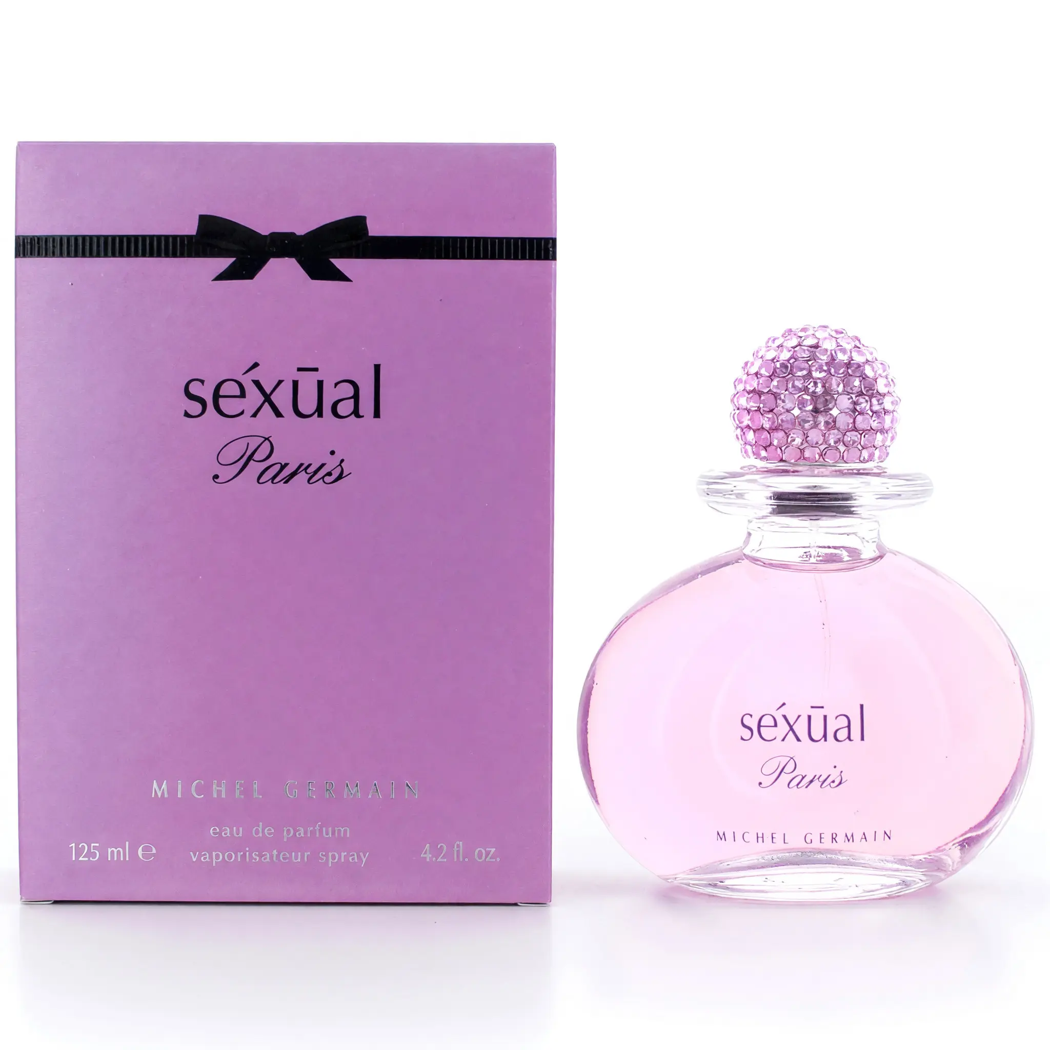 Women's Scented Sexual Paris by Michel Germain EDP Spray - 4.2 oz (4 to 4.9 fl oz), Charm and Romance, Covered with Sparkling Clementine Champagne, France Black Currant