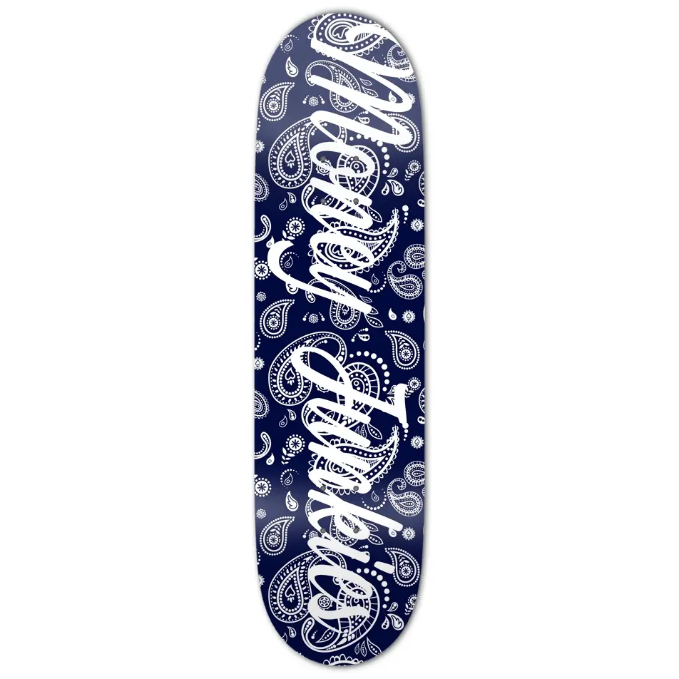 Money Junkies Navy Paisley skateboard