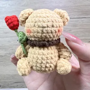 Handmade Gift Crochet Bear Home Decor - Unique Amigurumi Gift To Friends, Family, and Yourself - Handmade with Love