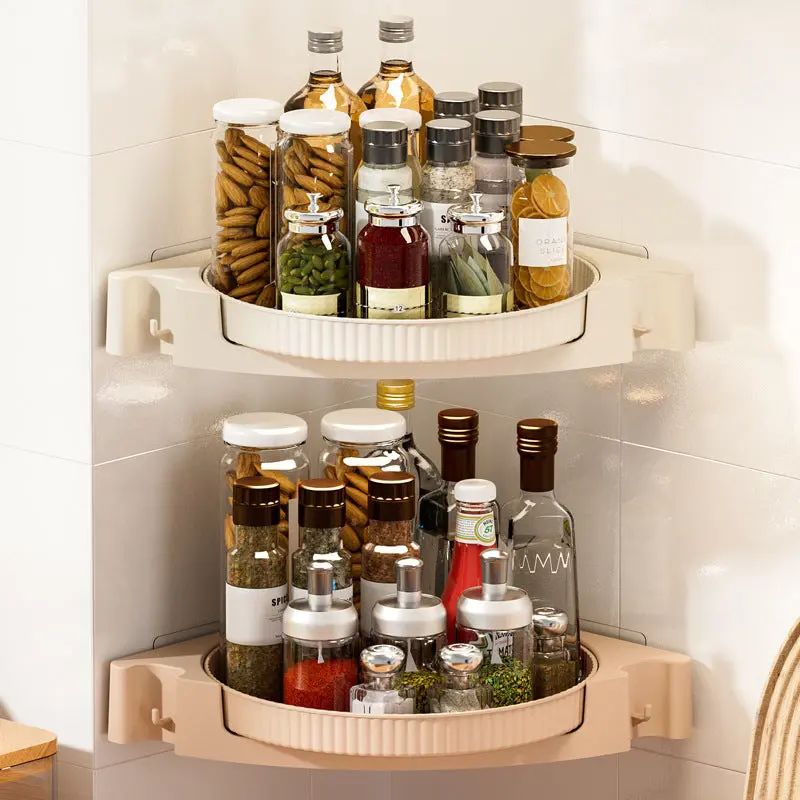 Kitchen Rotating Spice Rack Multi-function Turntable