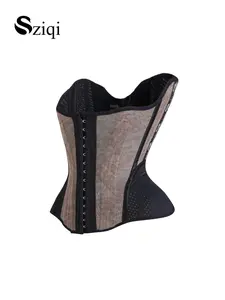 Sziqi 14 Buckle Ice Cream Qilin Chocolate Strong Shaping Fashion Sports Waist Support Belt