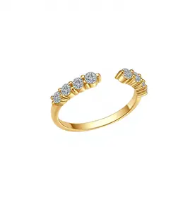 Round Cut 0.2ct Wedding Ring | Lab-Grown Diamond | 18K Yellow Gold Ring