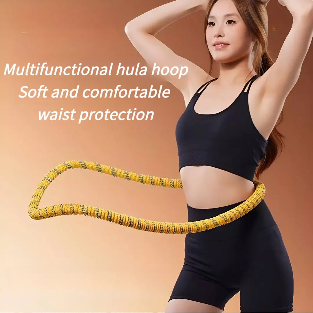 Multifunctional Hula Hoop Fitness Equipment  Soft Spring Exercise Hoops  Comfortable Design for Waist Protection Home Gym Kit Infinity Fitness