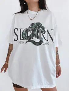 Green House Shirt UNISEX Comfort Colors Malfoy Tee House of Serpent Pottery Gift Oversized Universal Vacation Wizard School Matching Shirts