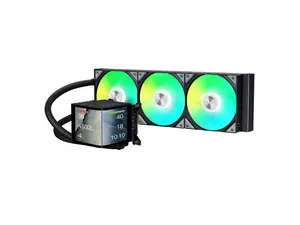 TRYX PANORAMA 360 ARGB 360mm AIO 6.67'' AMOLED Curved Screen 3D Anamorphic Effect Display Customizable AIO Cooler 360mm Asetek 8th Gen V2 320w TDP Magnetic ARGB Fan Intel LGA 1851/1700 AMD AM5/AM4