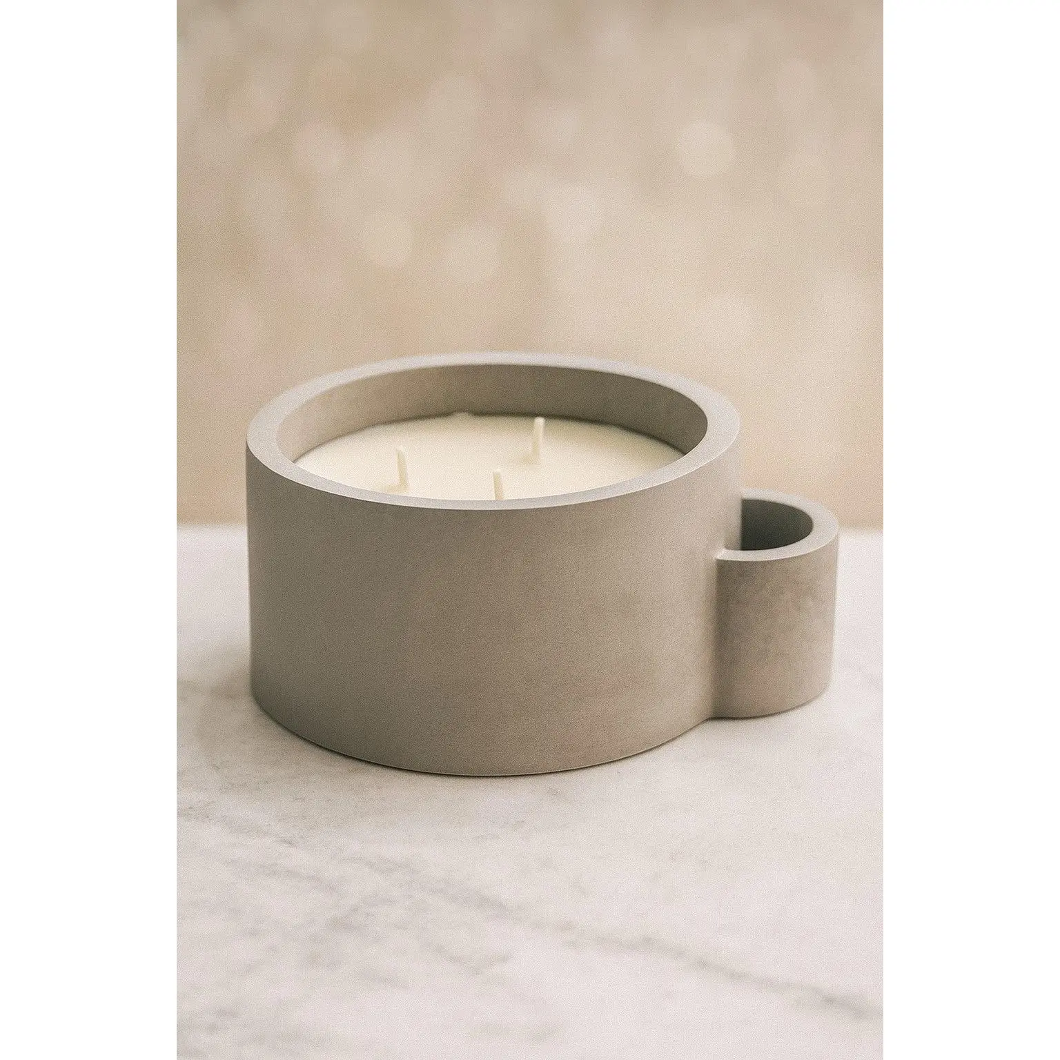 16 Oz Concrete Vessel w/Match Holder