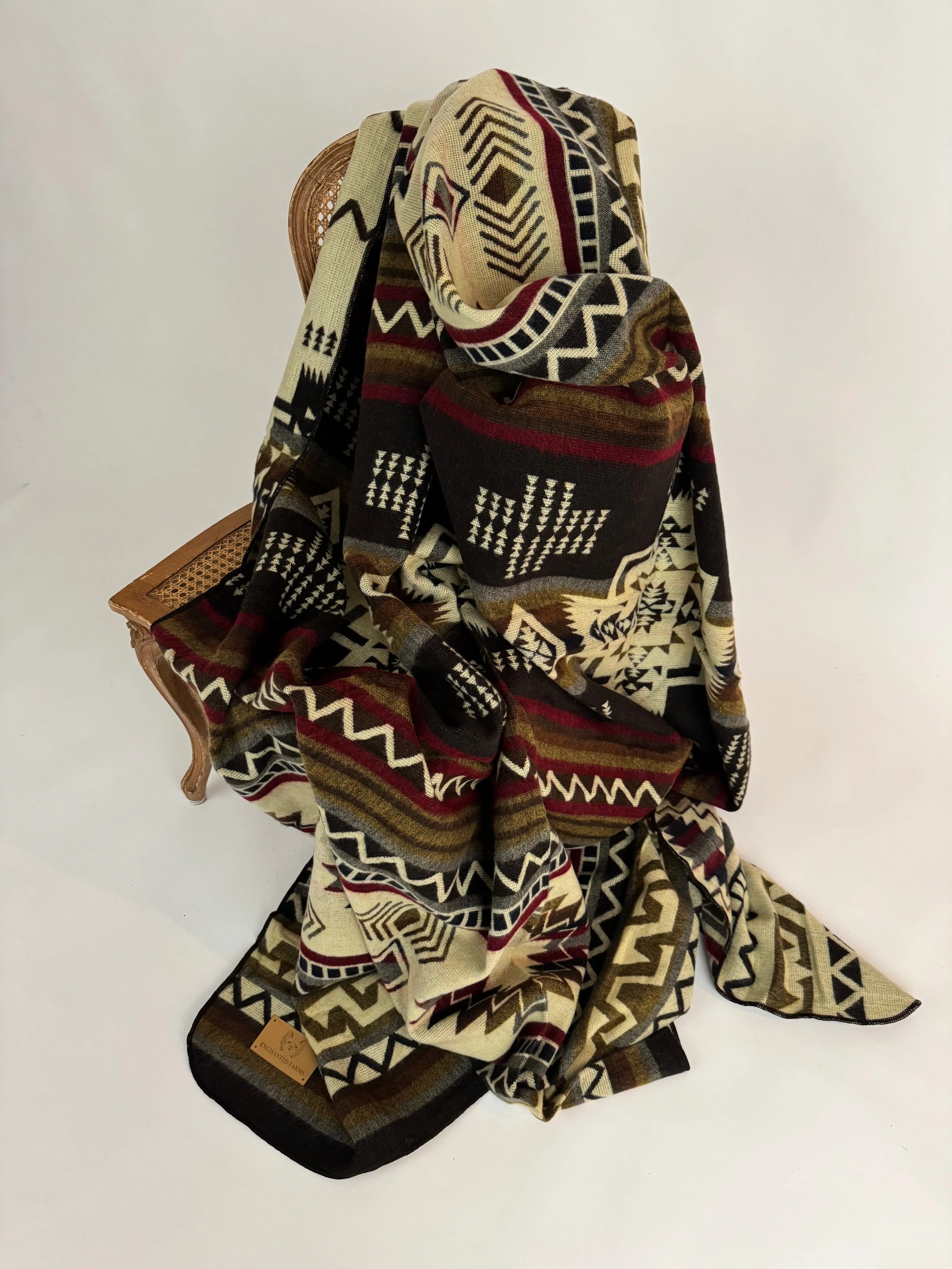 Desert Canyon Alpaca Wool Blanket