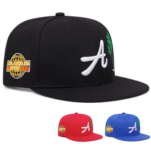 Men's Outdoor Sports & Hip-Hop Flat-Brim 3 Embellished Baseball Cap with Cool Bill - Breathable Suitable for Baseball, Casual Wear, Urban Fashion - Stylish Outdoor Accessory