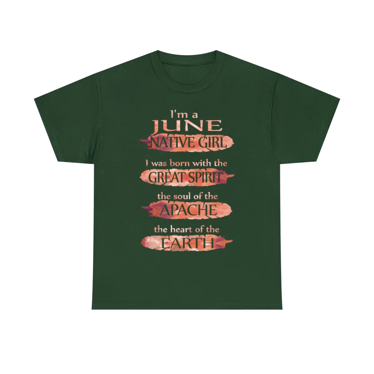 I'm a June Native Girl Birthday APACHE T-shirt