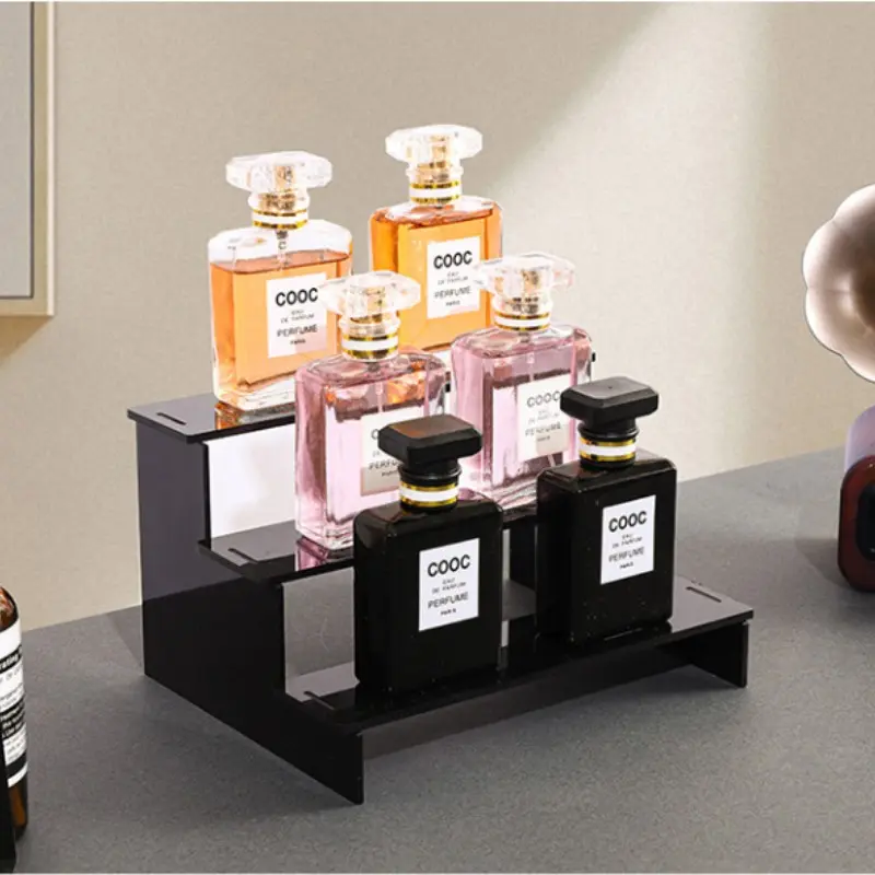 Perfume Organizer Rack, Fashion Display Stand, Cologne Perfume Stand for Skincare, Perfumes, Small Statues, Multifunctional Bathroom Desktop Cabinet Storage Accessory