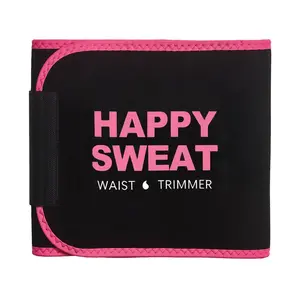 Happy Sweat Breathable Waist Trimmer Belt for Women & Men Adjustable Sport Compression Wrap for Gym Fitness Training Hula Hoop Support Workout Waistband tiktokshopspringglowup