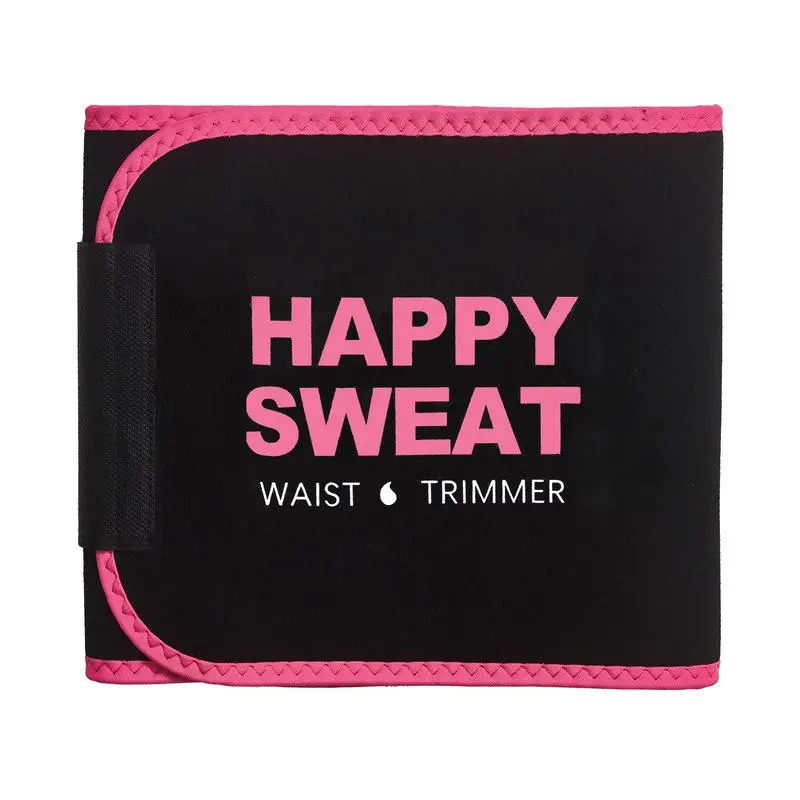 Happy Sweat Breathable Waist Trimmer Belt for Women & Men Adjustable Sport Compression Wrap for Gym Fitness Training Hula Hoop Support Workout Waistband tiktokshopspringglowup