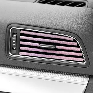 Car matte trend decorative strip with diamond Car car air conditioning port U-shaped rhinestone clip Diamond interior