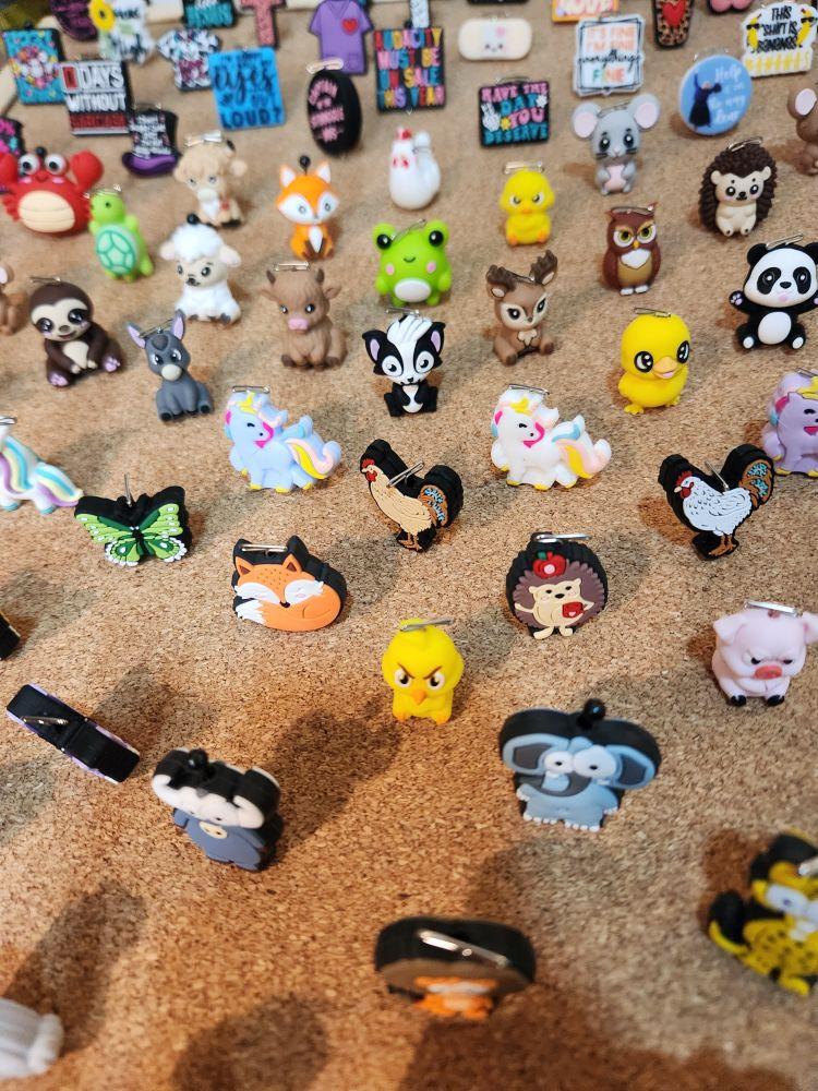 Customized Keychains Made Live Unique to the Customer with Lots of Selections Featuring Animal Charms and Colorful Beads