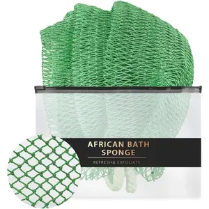 Net Sponge Authentic with Knots -   Net Sponge with Handles for   Exfoliator - Real   Wash Bath Sponges for Shower Machine Washed & Bathing Accessories