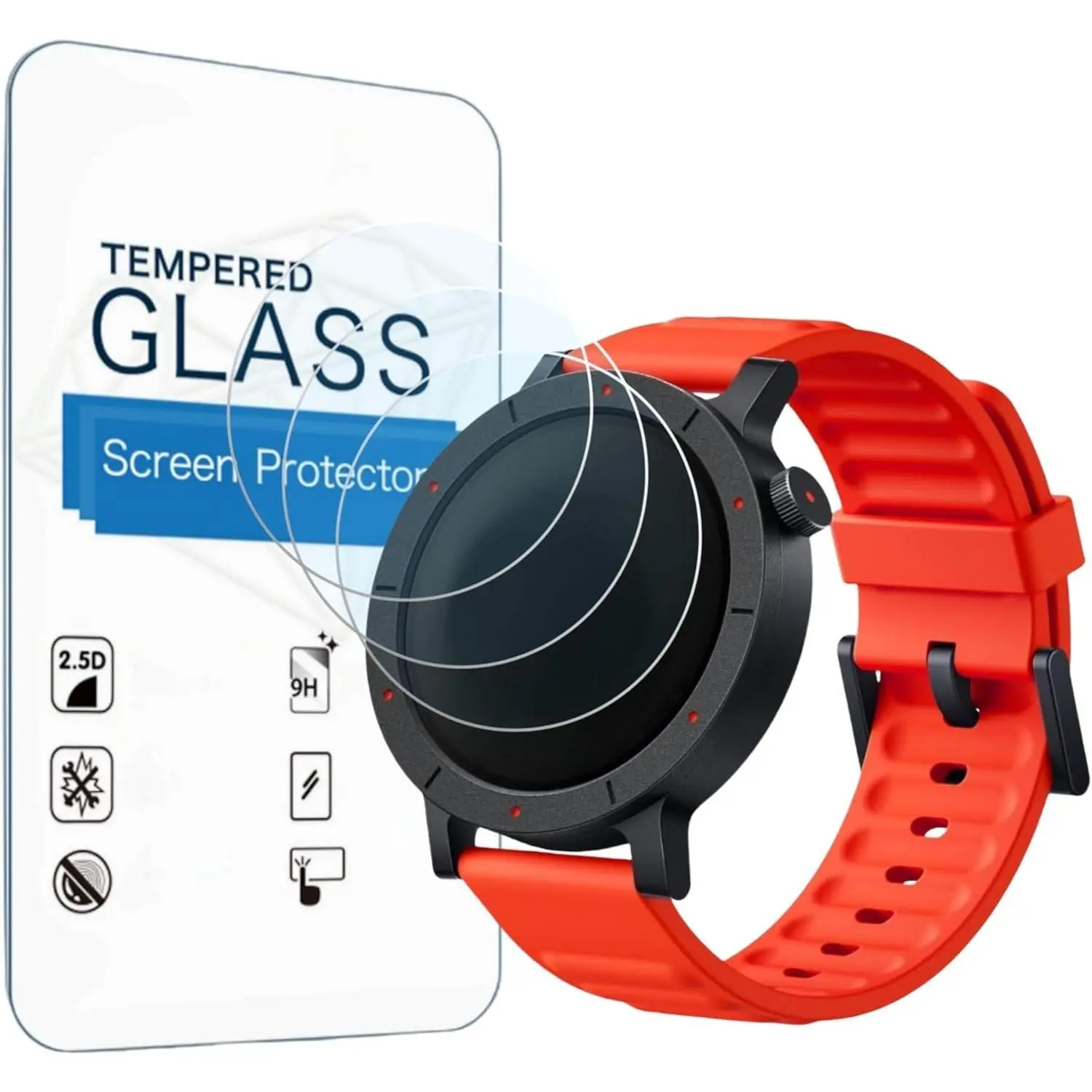 Screen Protector Designed for CMF Watch 3 Pro  Watch (3 Pack)  Anti Scratch, Bubble Free, Tempered Glass Film For Watch Pro 3