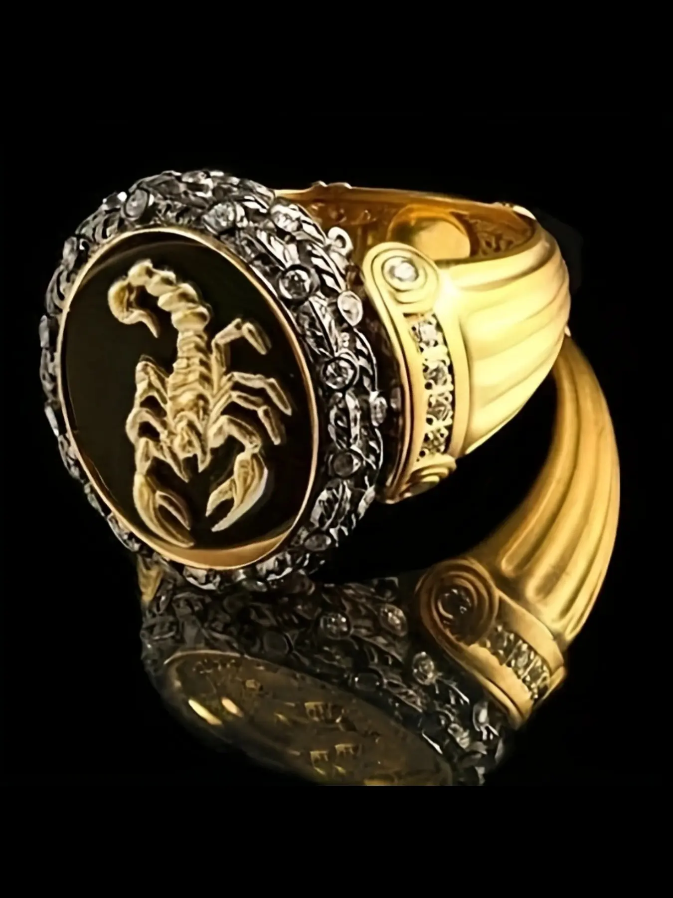 Men's Gothic Punk Scorpion Ring, Unique Rings, All Seasons Wear Fashionable Wedding Engagement Party Jewelry Gift, 1pcs Stylish Accessory for Men, Punk Style Ring