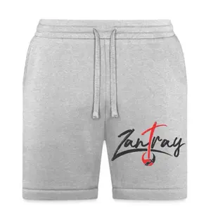 Bella + Canvas Unisex Short - Loose-Fitting Knee Length, 52% Cotton & 48% Polyester, Red & Black Color Design