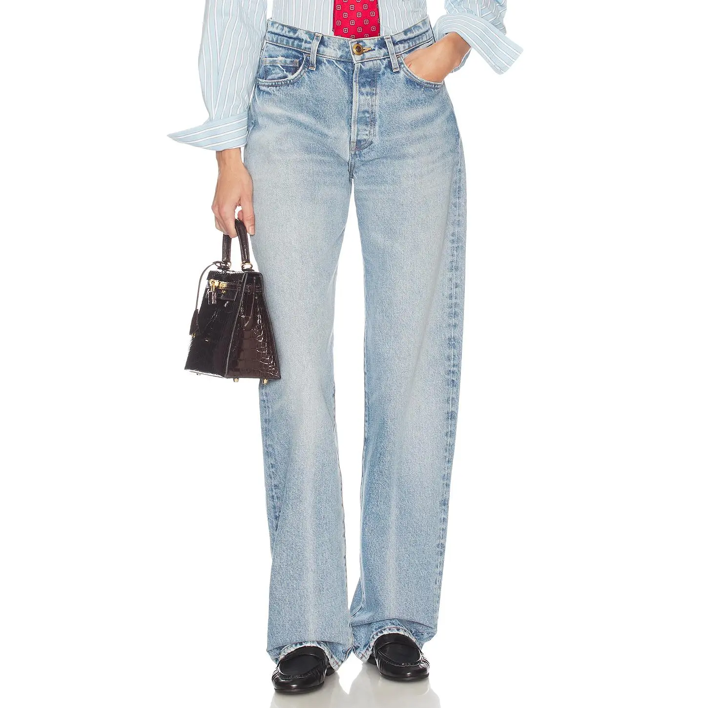 Helsa The 1990s Jean in Bright Blue