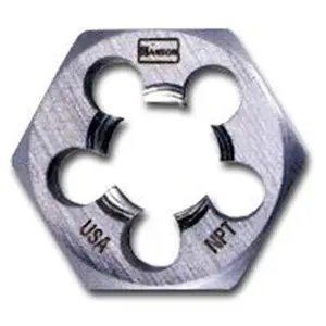 212 MAIN High Carbon Steel Hexagon Taper Pipe Die - 1 Inch Across Flat, 1/8 Inch-28 BSP, Pipe Threading Tool for Cycling Leisure & Outdoor Recreation Equipment