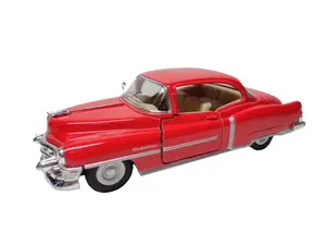 KINSMART 1:43 1953 Cadillac Series 62 Coupe Diecast Model Car Red Detailed Design Pull Back Action Classic American Auto