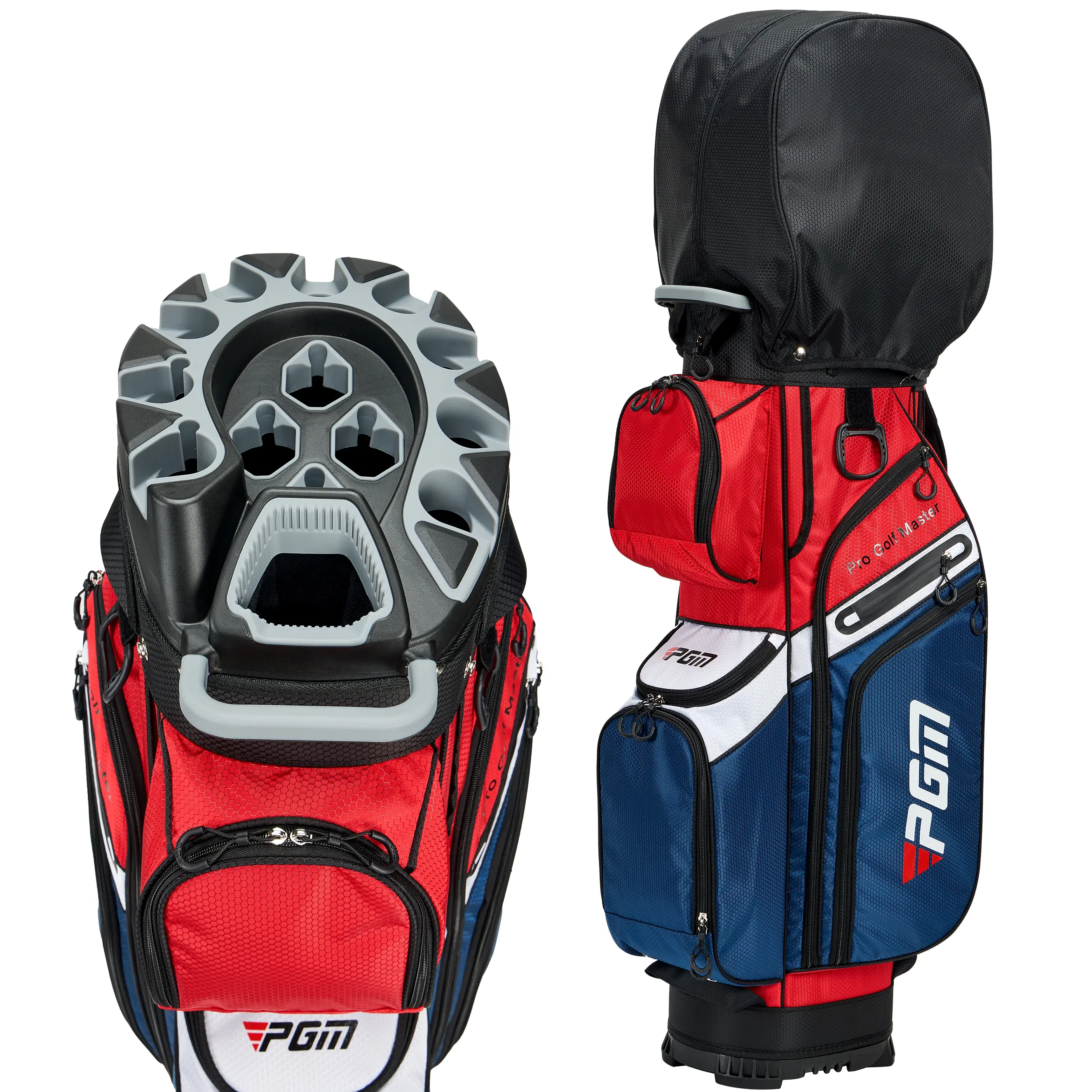 PGM Golf Cart Bag 14 Way Organizer Divider Silent Top Waterproof Bag/Blue