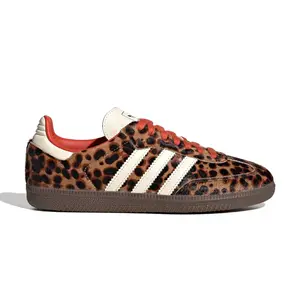 (Women's Size )Jl2734 adidas Samba OG Red Leopard Athletic shoes