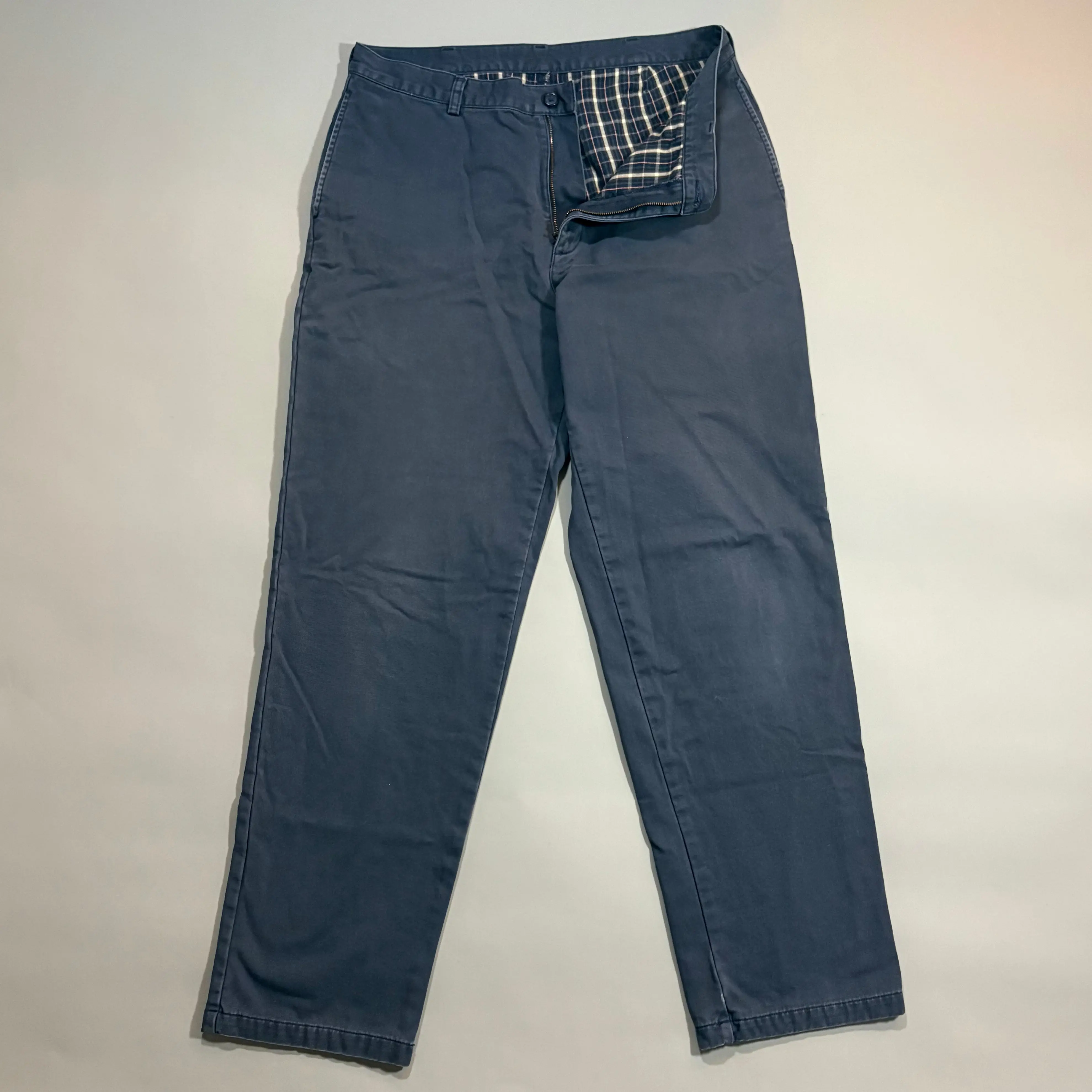 LL Bean Flannel Lined Grey Pants 35x34