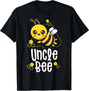 100%cotton Family Bee Shirts Uncle First Bee Day Outfit Birthday T-Shirt