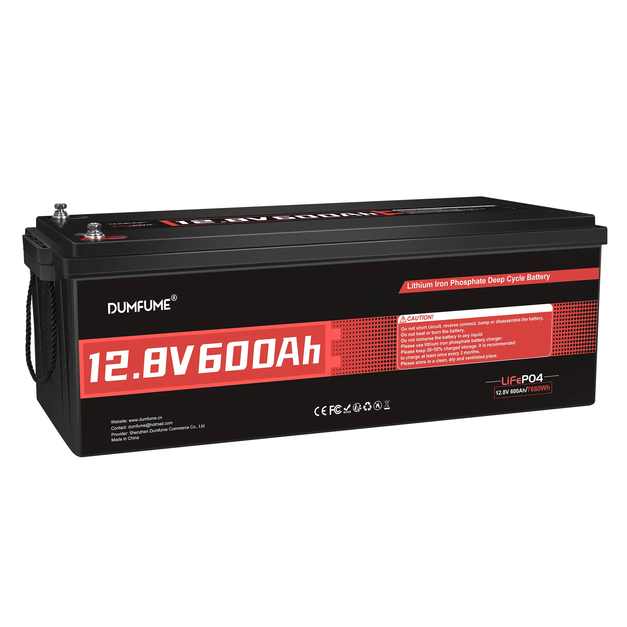 12V 600Ah LiFePO4 (LFP) Battery - Built-in 200A BMS, 10000+ Deep Cycles, 7200Wh RV Backup Battery Power Supply for Solar System & Off Grid Energy Needs, Battery Backup Power Supply